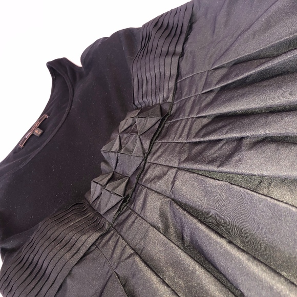 BCBG Black A-line dress with crinoline (Size 6) - Picture 4 of 5